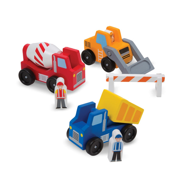 Melissa & doug store stacking construction vehicles