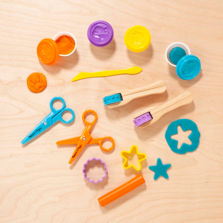 Melissa & Doug Cut, Sculpt, And Roll Clay Play Set With 8 Tools And 4  Colors Of Modeling Dough : Target