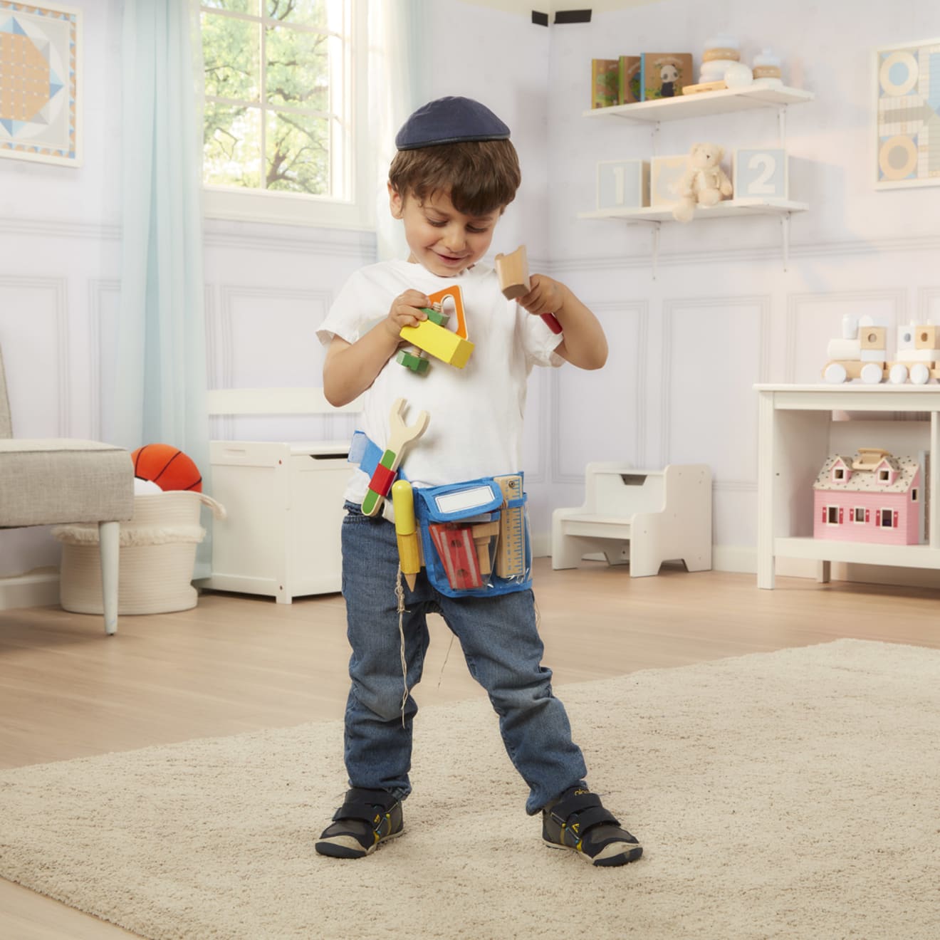 Toddler tool store belt set