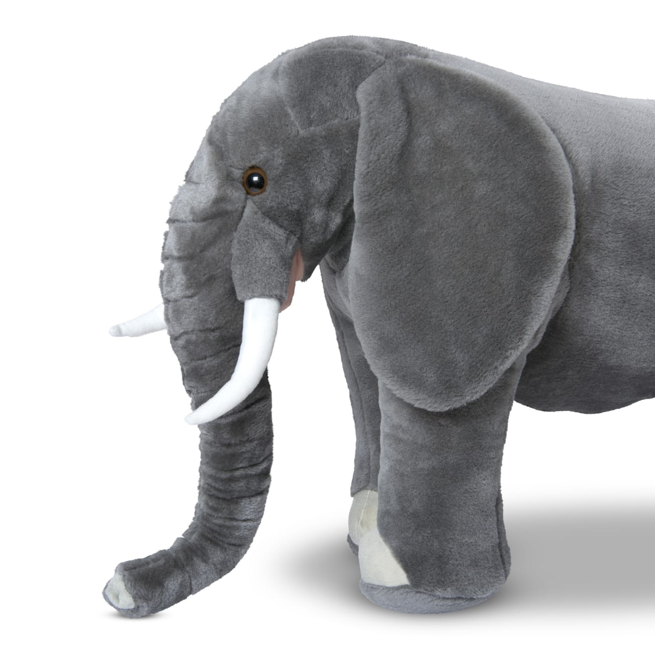 Life size stuffed store elephant