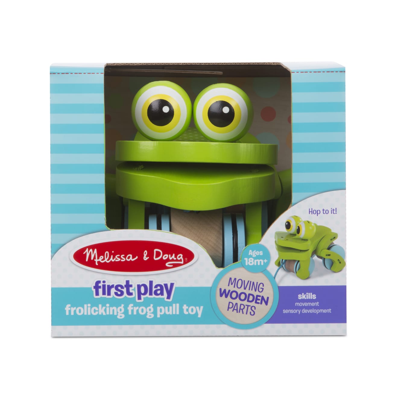 Frolicking frog sales pull toy