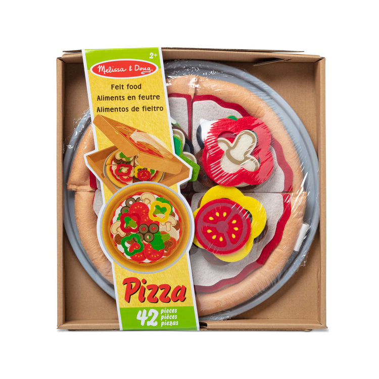  Melissa & Doug Pizza Party Wooden Play Food Set With