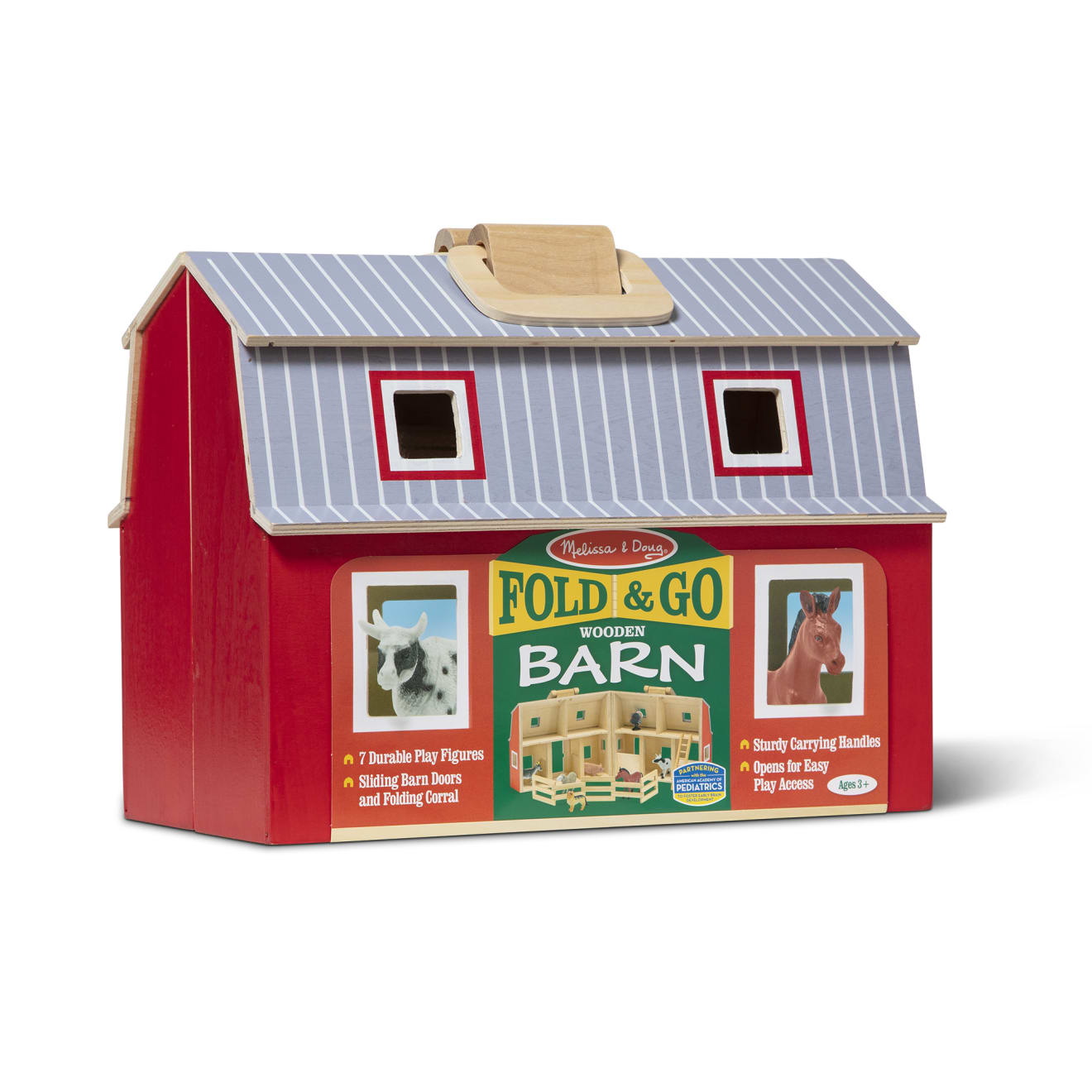 Wooden barn toy store melissa doug