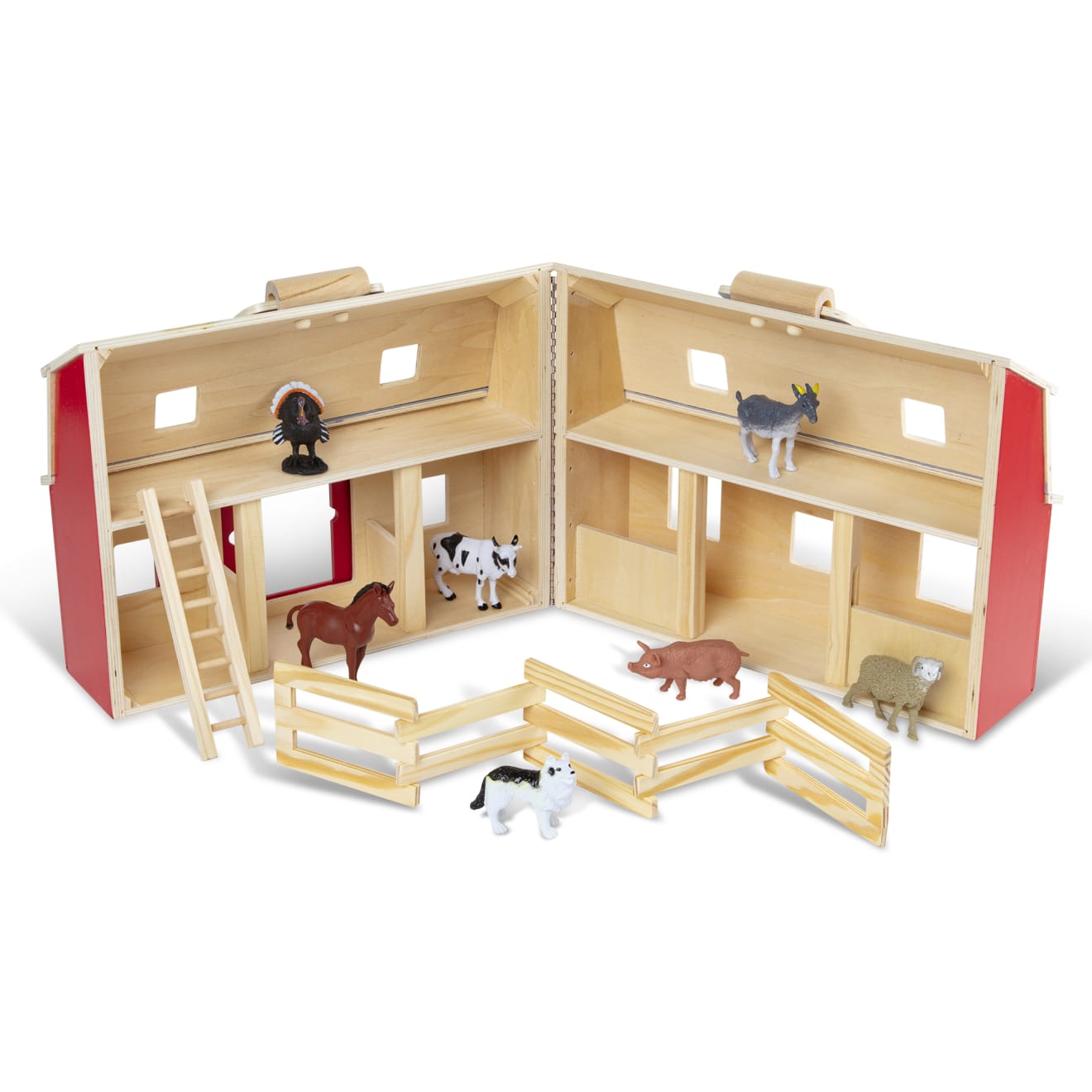 Wooden barn cheap toy melissa doug