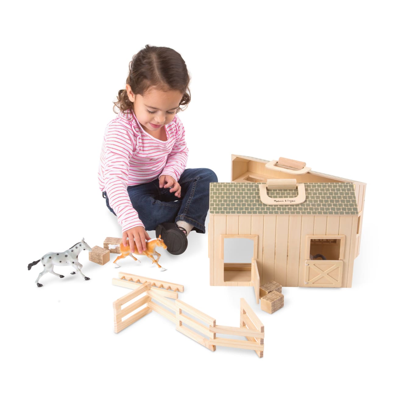 Melissa & doug clearance horse stable