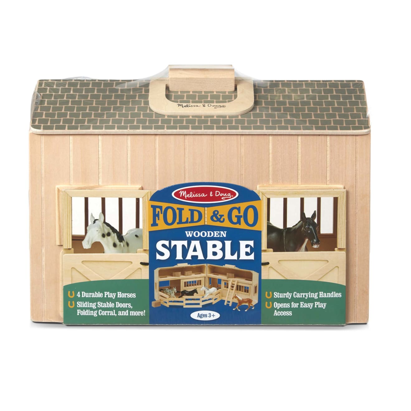 Fold Go Barn Playset Play Horse Barn Stable