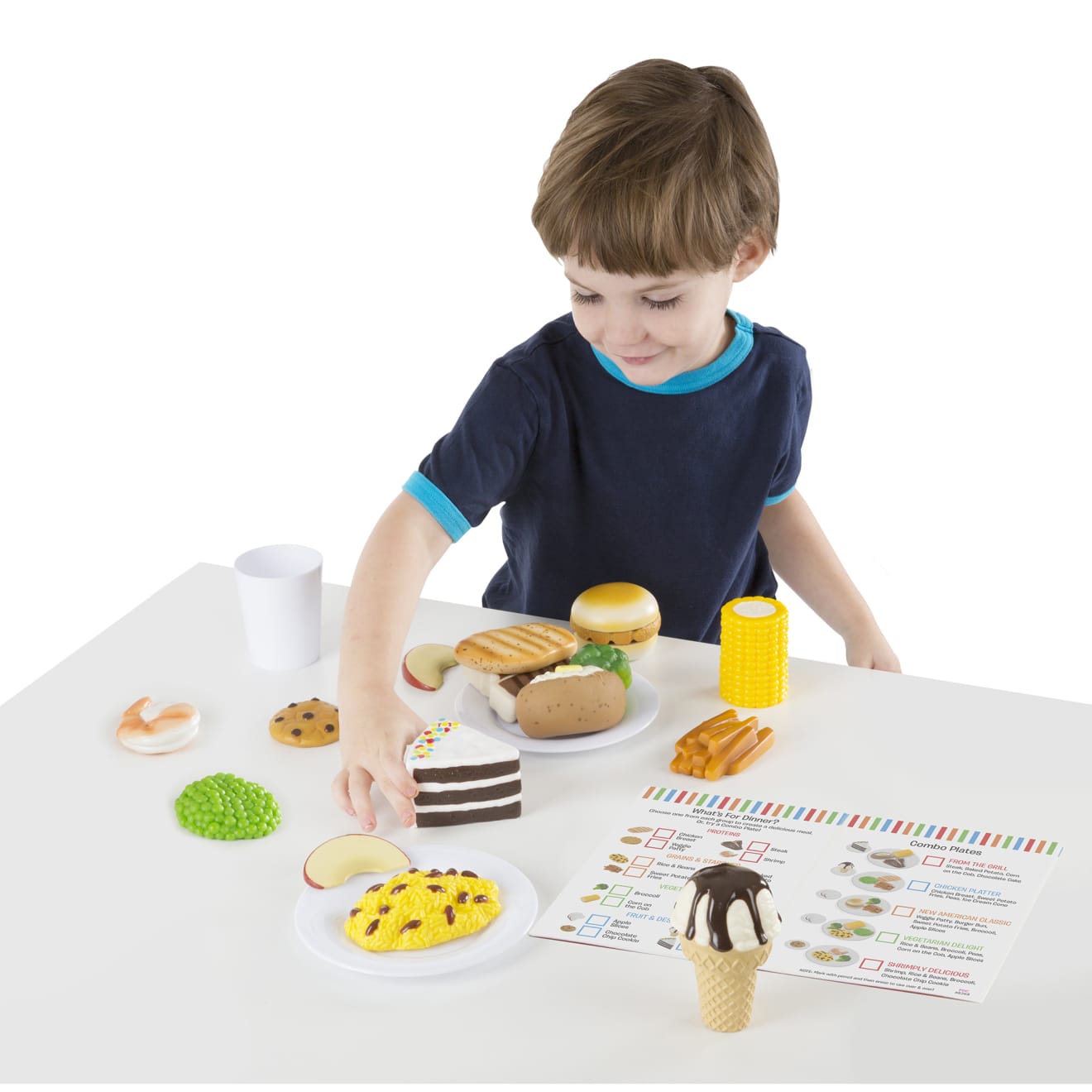 Realistic Play Food Pretend Play Dinner Food