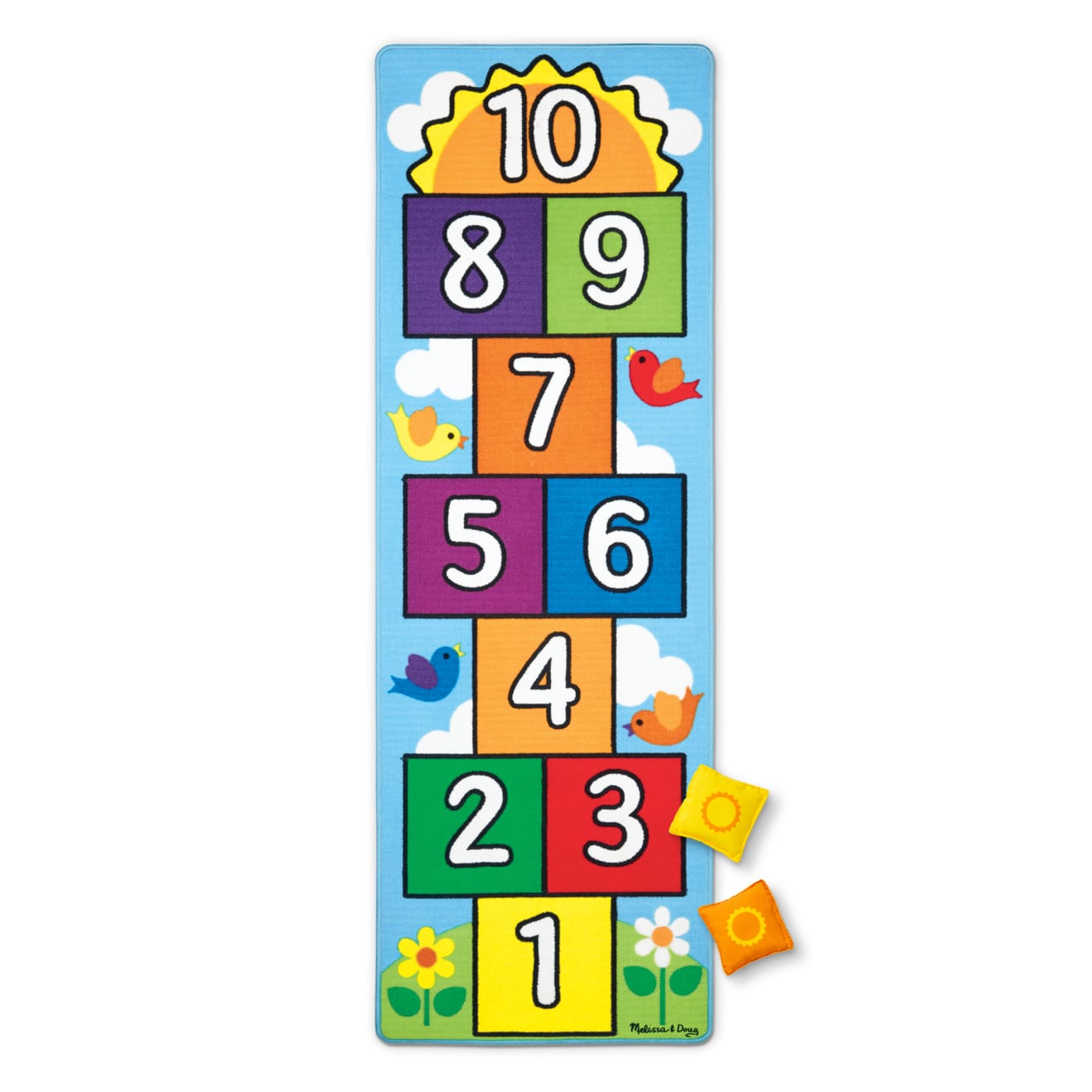 Hop Count Hopscotch Rug Melissa Doug