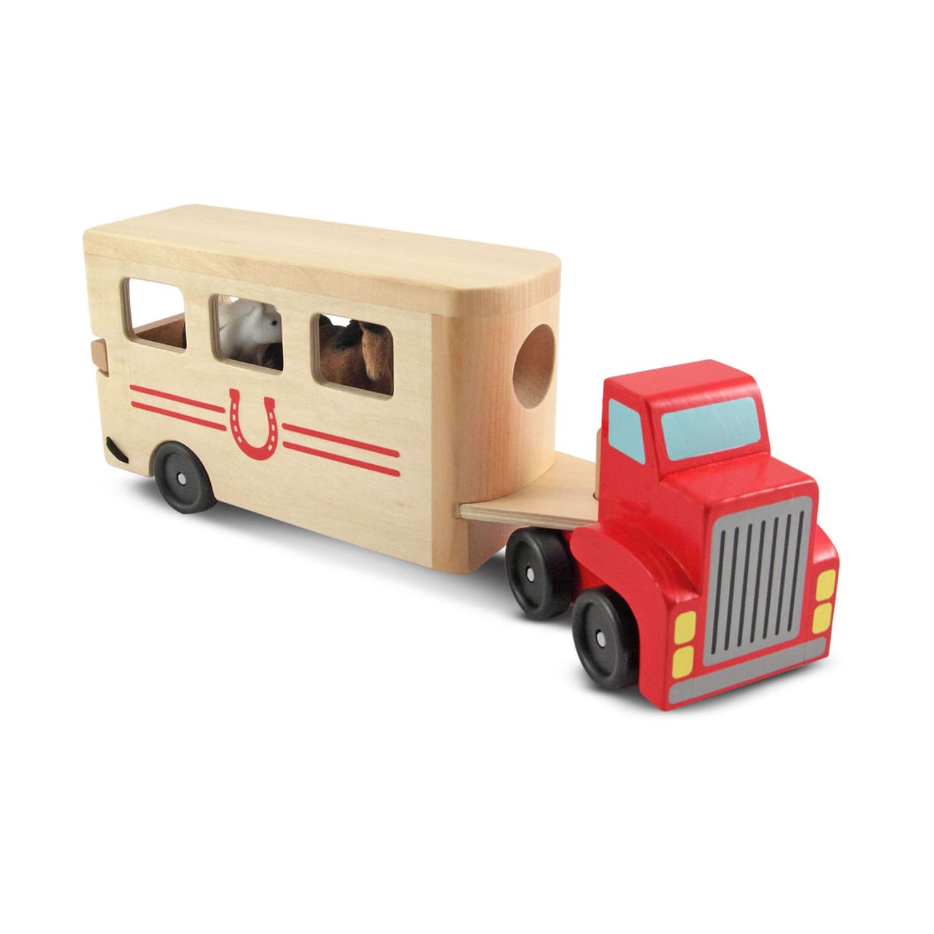 Horse Carrier Wooden Vehicles Play Set Melissa Doug