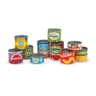 Play Food Cans | Toy Food Cans