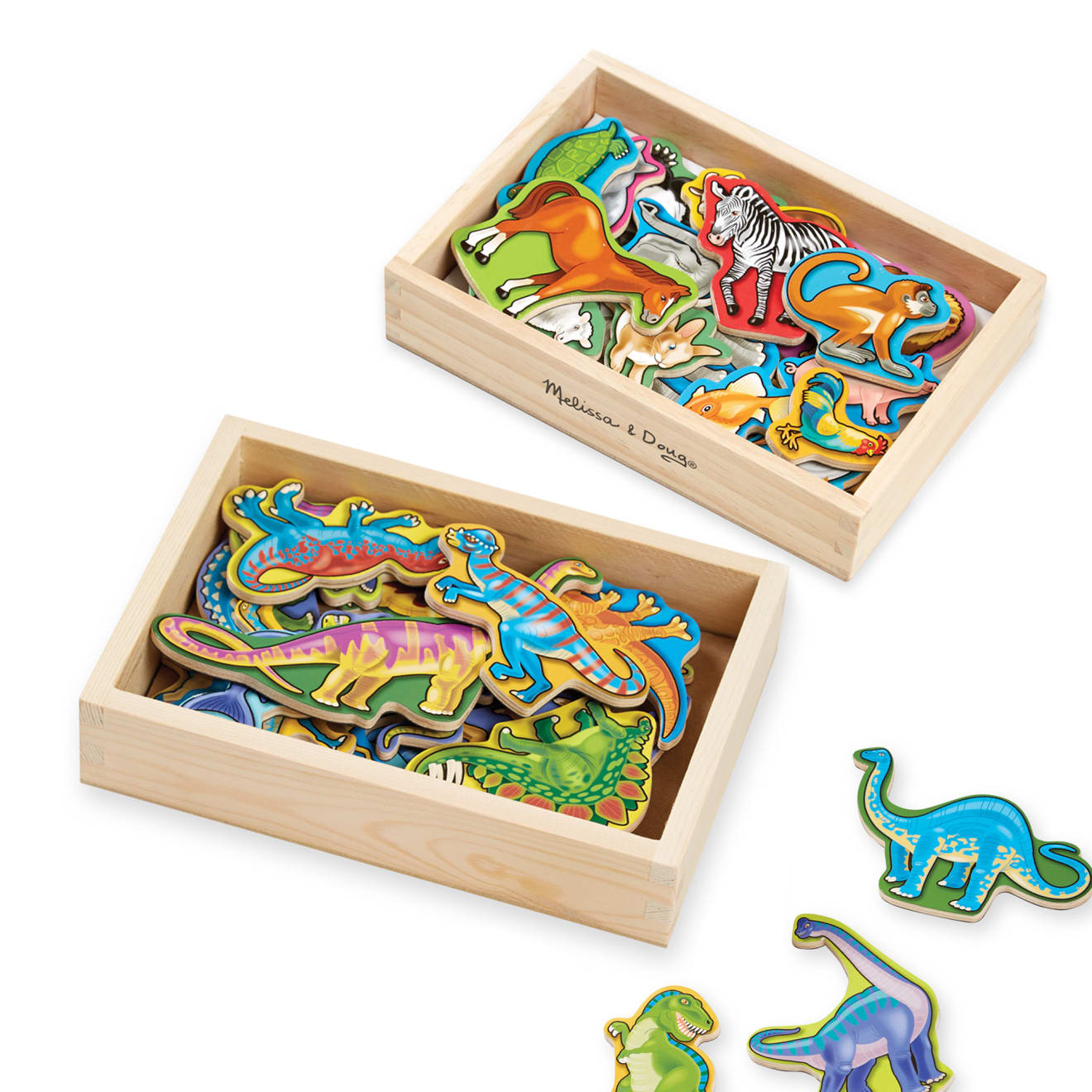 Melissa & doug wooden animal sale magnets