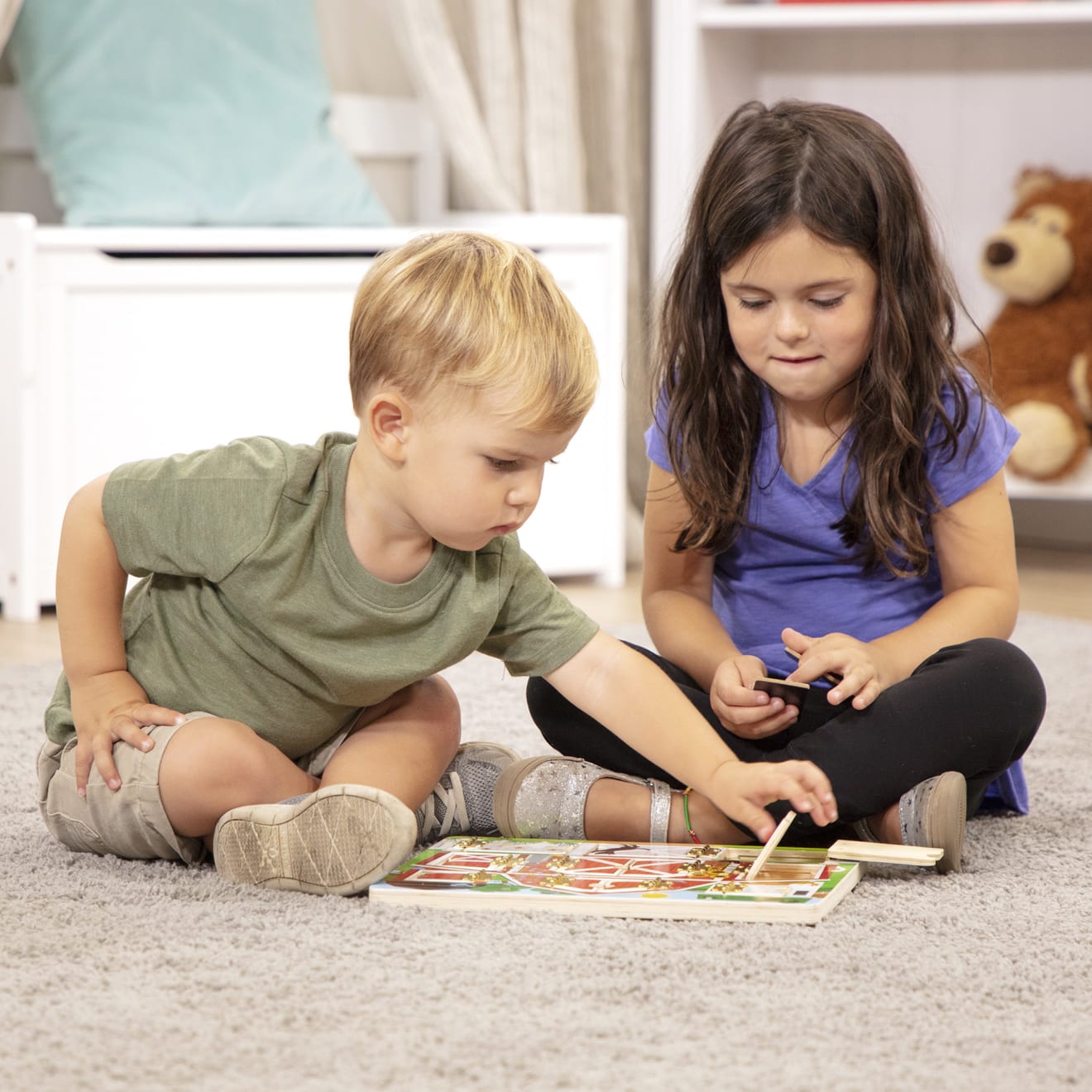 Melissa and doug hide and store seek board