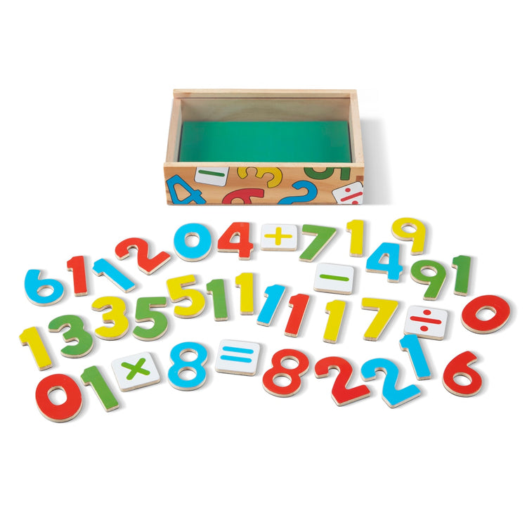 16 Pcs Magnetic Wooden Numbers and Math Signs, Learning Toy Mathematic,  Magnet Numbers, Wooden Counting Set, Large Wooden Number, Homeschool 