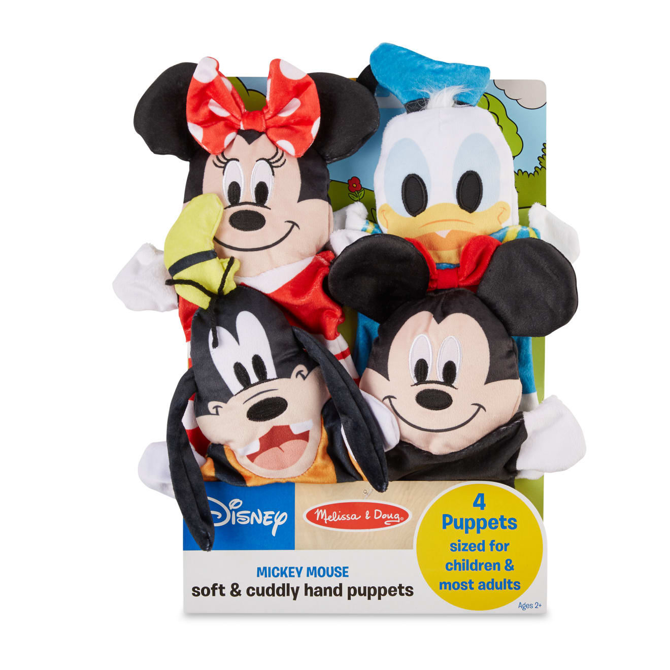 Disney Mickey Mouse & Friends Soft & Cuddly Hand Puppets- Melissa