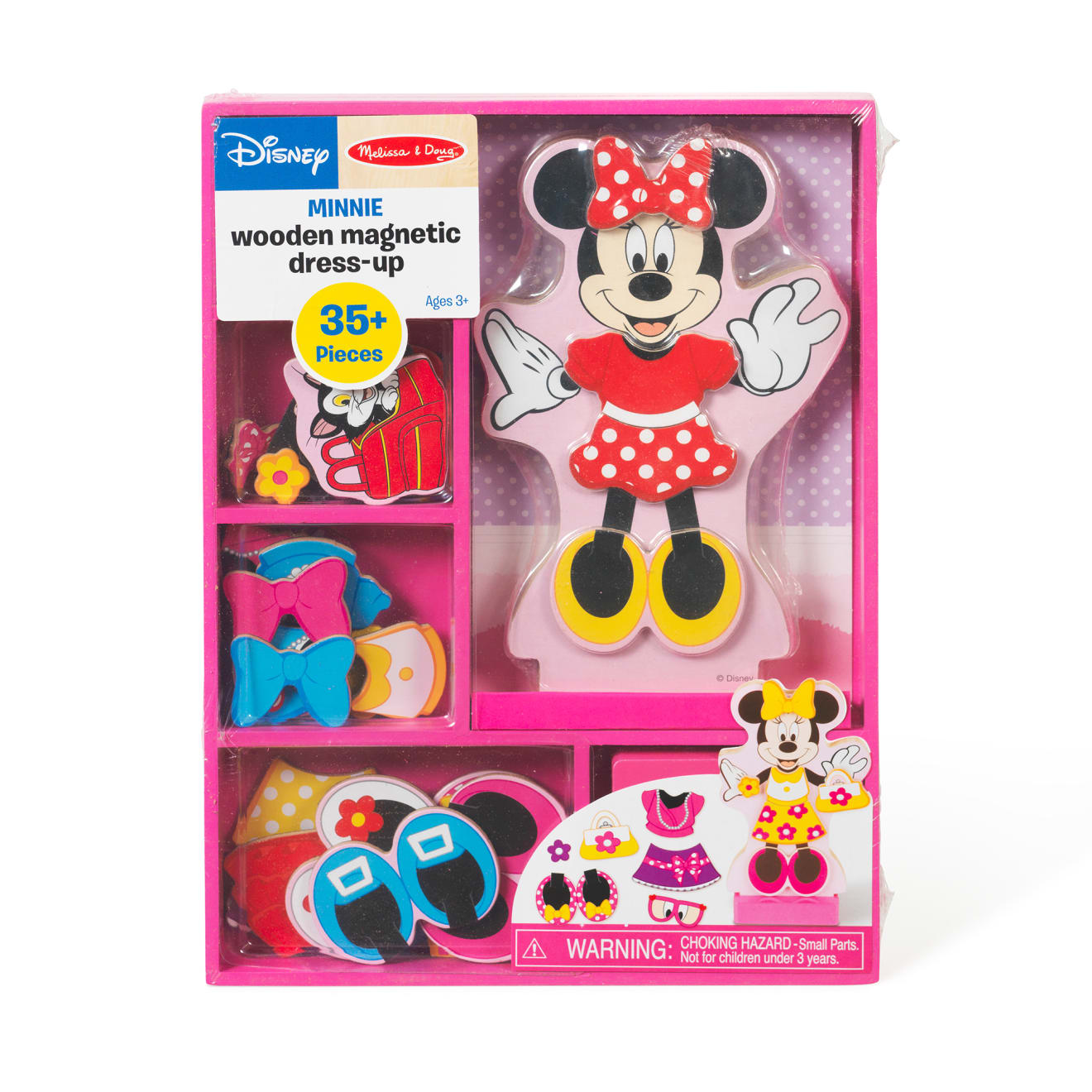 Disney Minnie Wooden Magnetic Dress Up