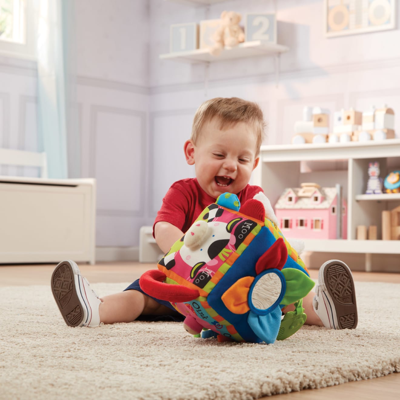 Melissa and doug musical cheap farmyard cube