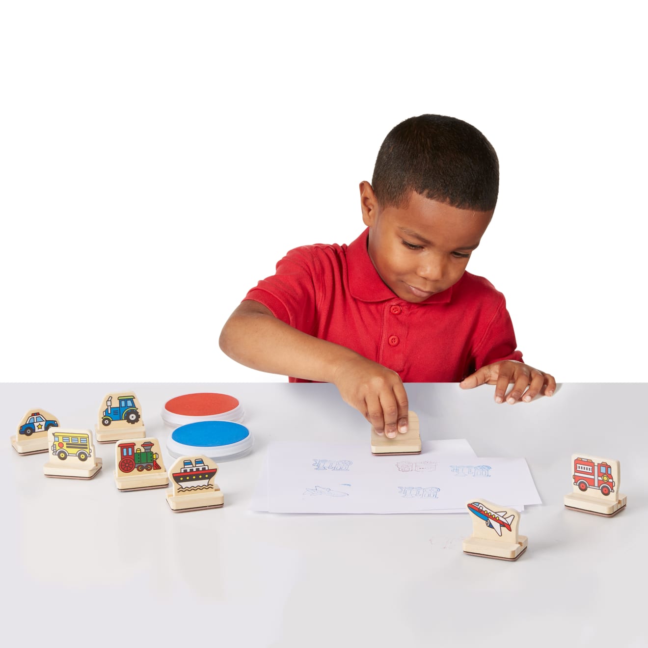 Melissa and doug vehicle best sale stamp set