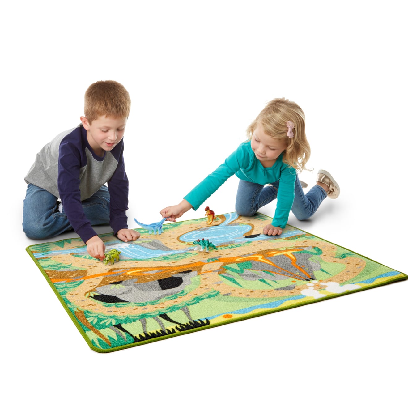 Melissa and hot sale doug dinosaur rug