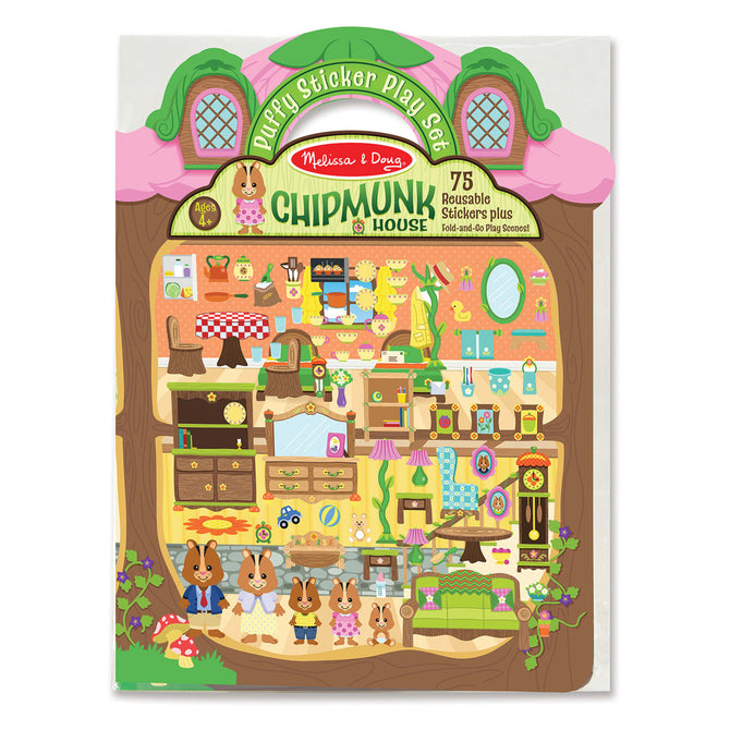 Puffy Sticker Play Set: Chipmunk House