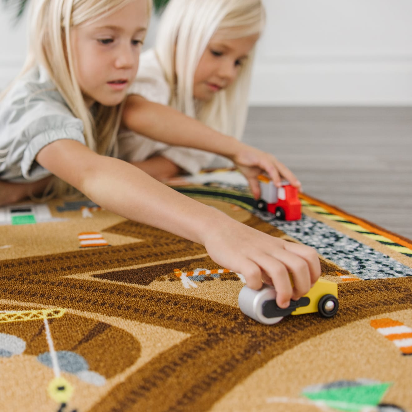 Melissa & doug round the sales town rug