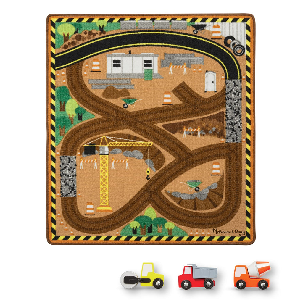 Melissa and doug store rug and cars