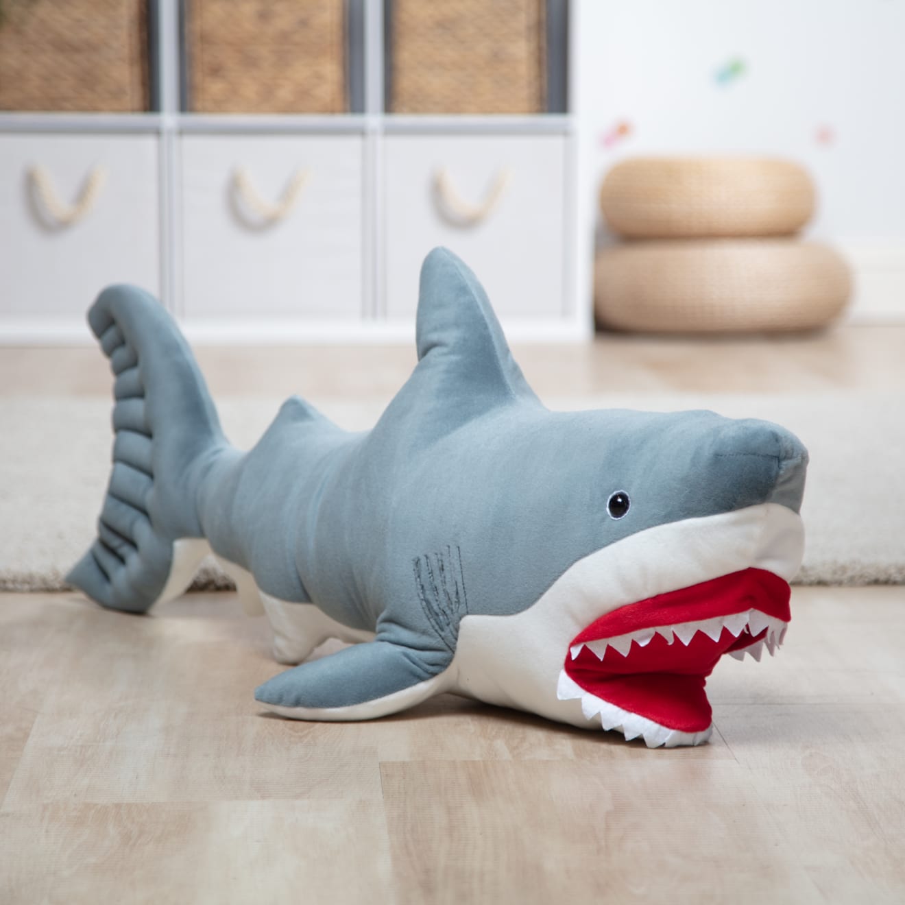 Giant Shark Stuffed Animal Plush - Building Blocks
