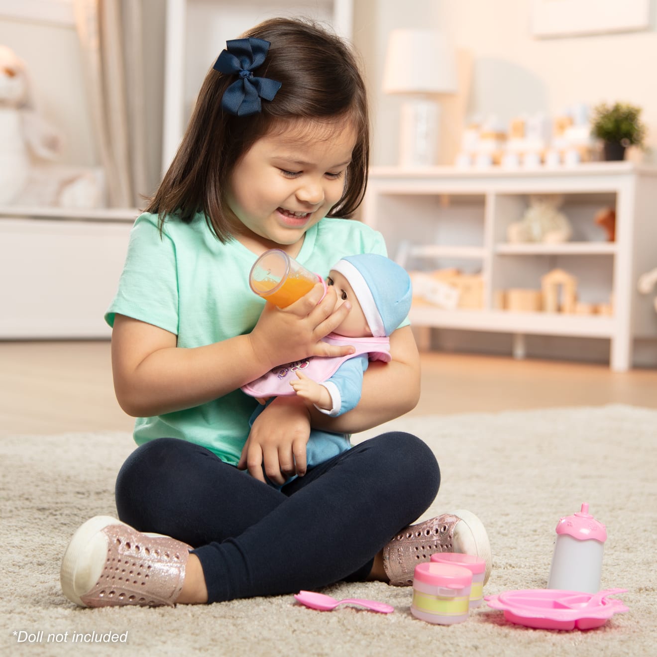 Melissa and doug doll feeding set online