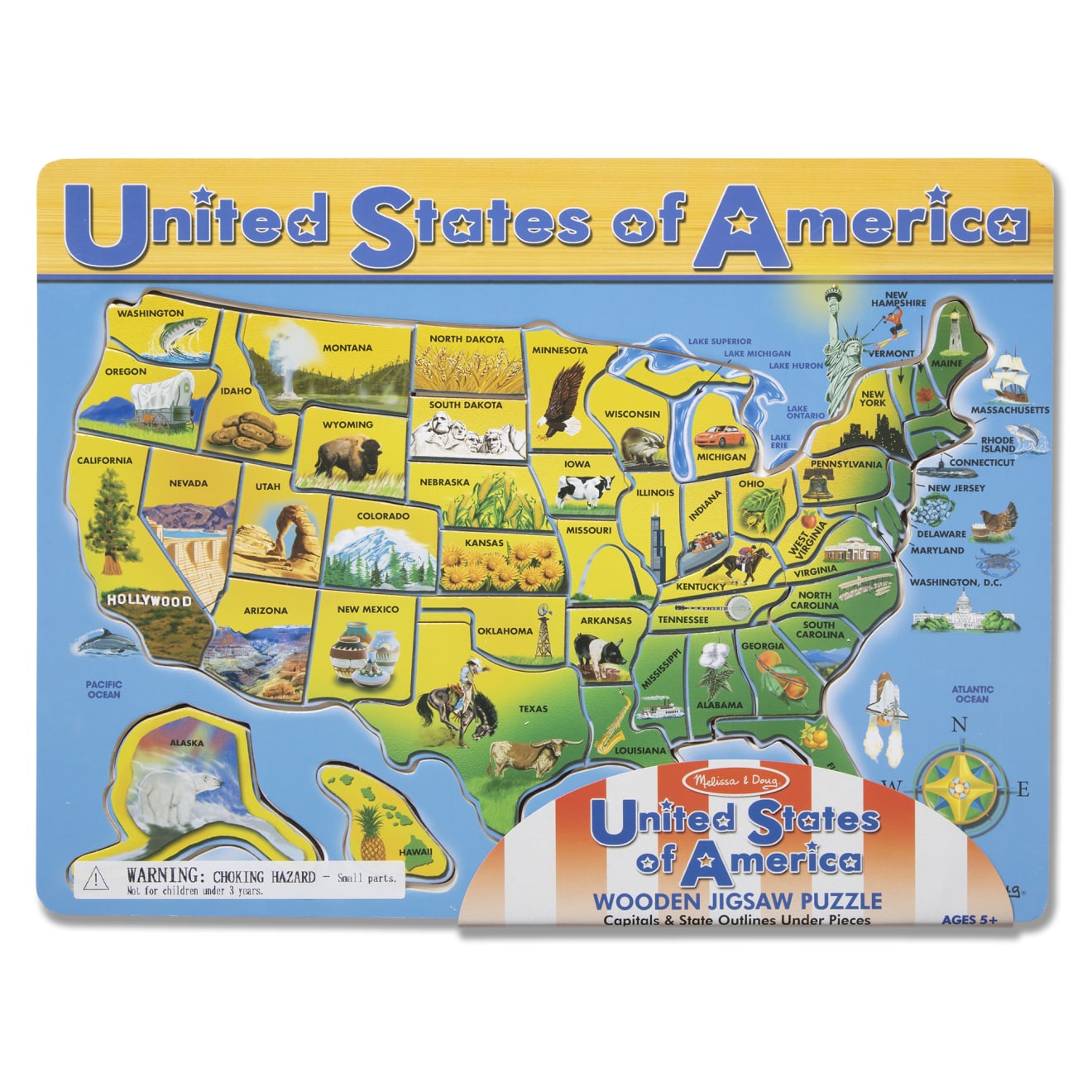 Melissa and doug usa puzzle new arrivals