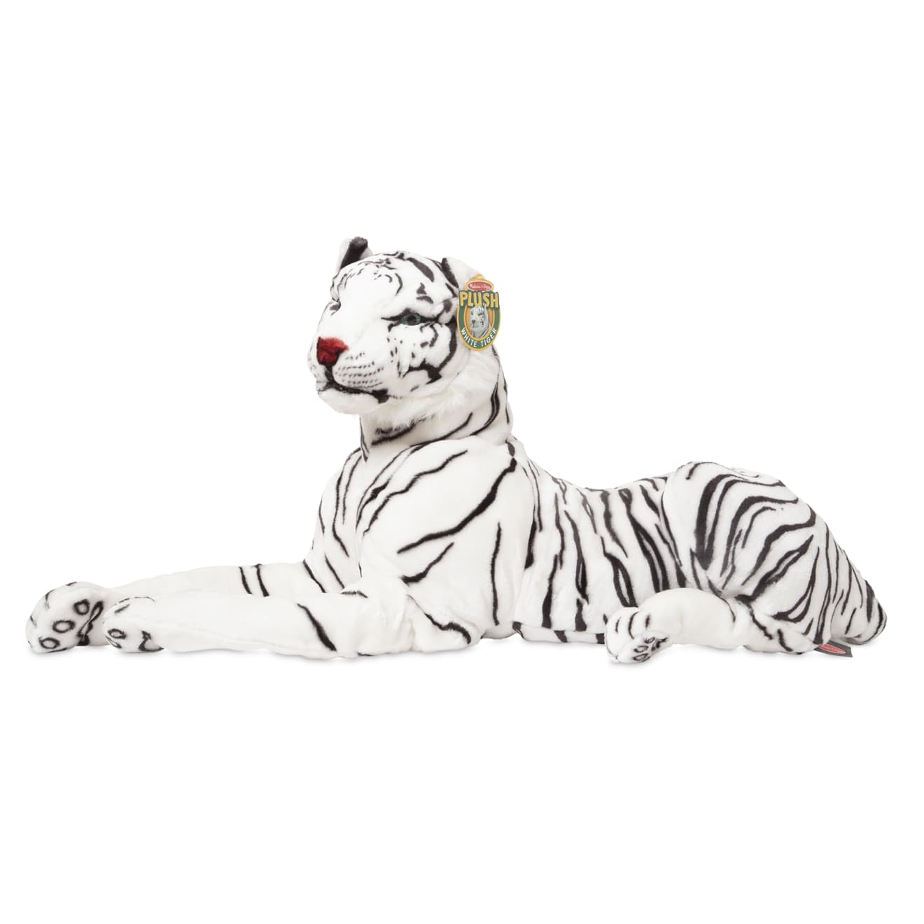 Big white deals tiger stuffed animal