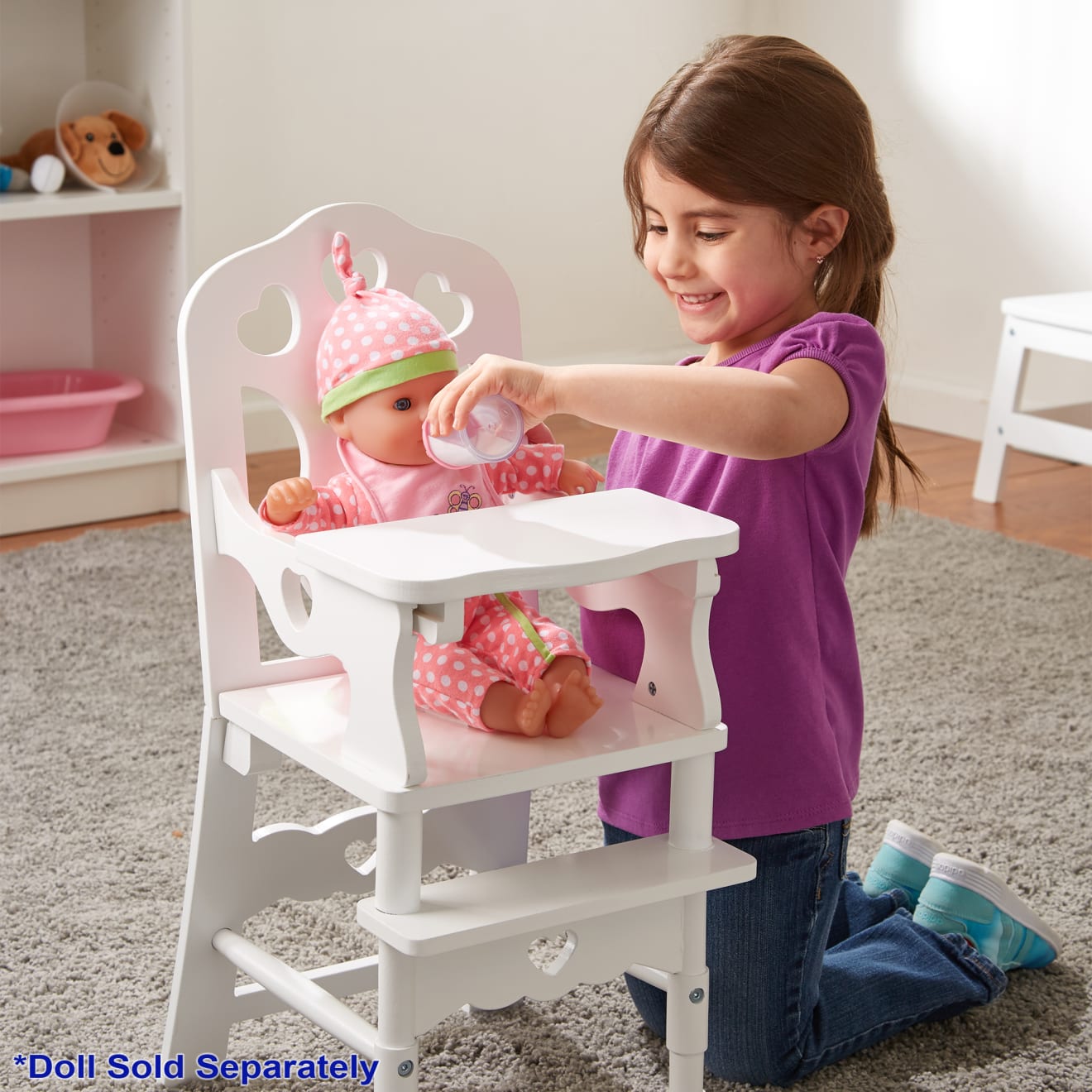 Melissa and doug baby doll deals furniture