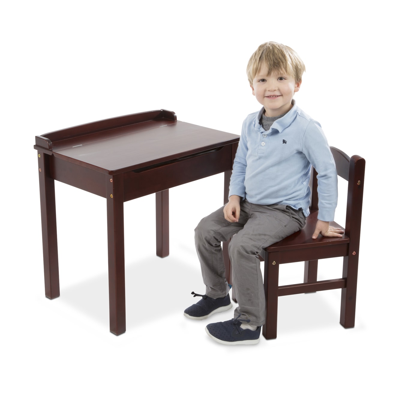 Espresso childrens table outlet and chairs