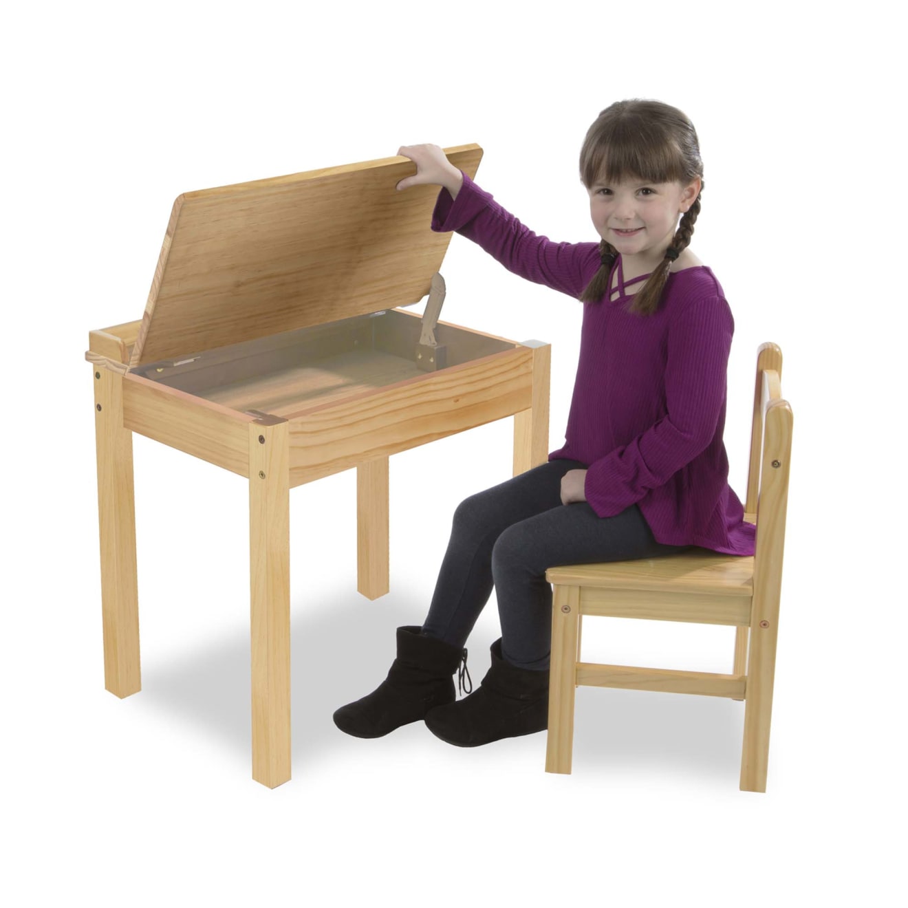 Kids flip shop top desk