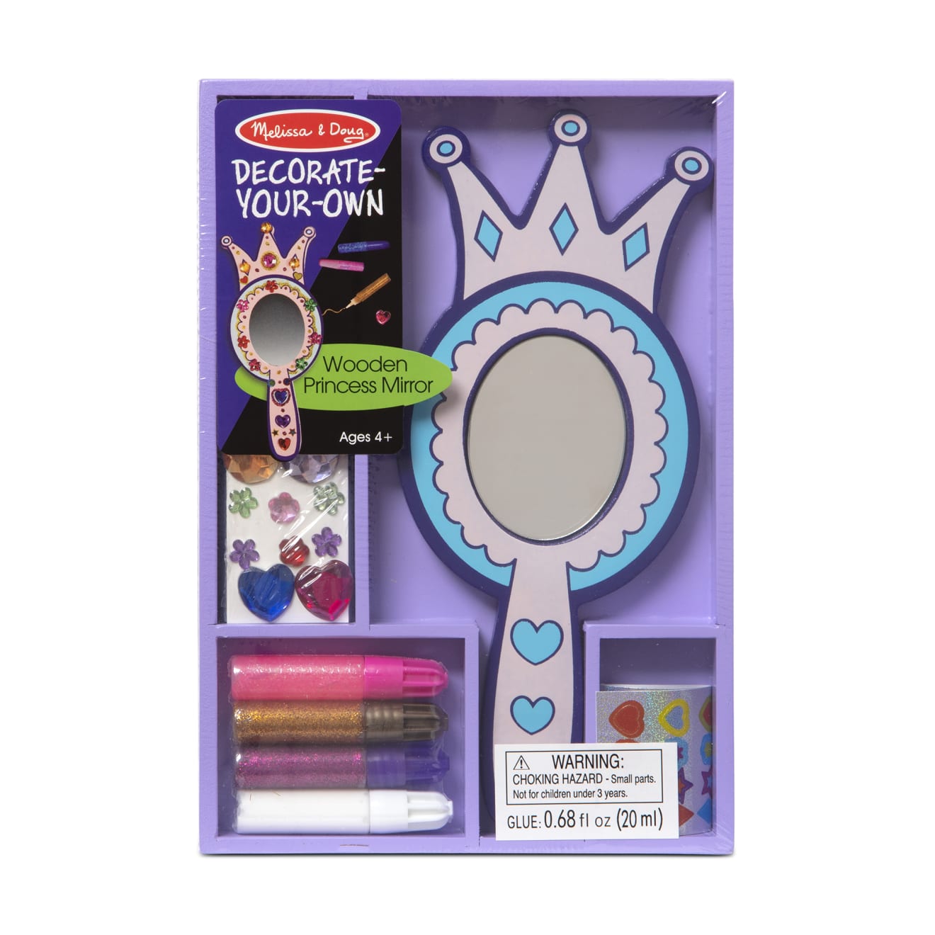 Decorate-Your-Own Wooden Princess Mirror | Melissa & Doug