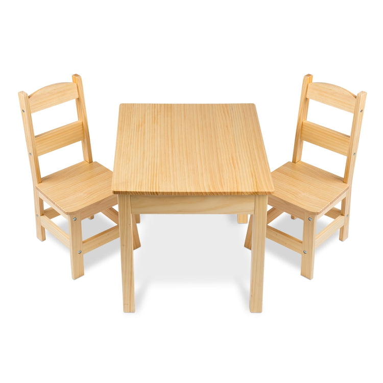 Melissa & Doug Wooden Art Table & Chairs Set - White - Kids Craft Table And  Chairs, Children's Furniture