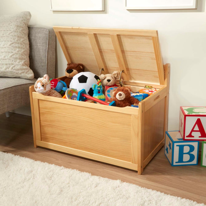 Wooden Toy Chest - Honey- Melissa and Doug